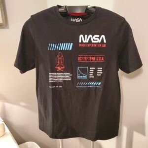 Boys Black Graphic T-Shirt